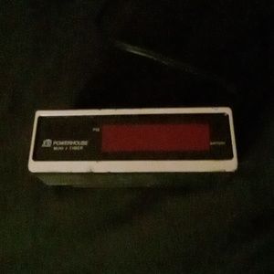 POWERHOUSE X-10 Vintage⏰alarm clock.Perfect working condition.black&woodgrain